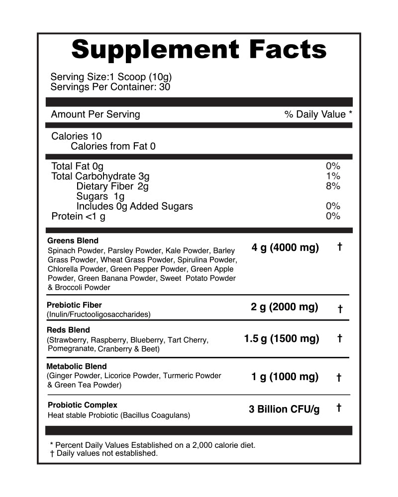 Greens & Reds Superfood Powder